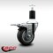 Service Caster 3.5'' SS Thermoplastic Rubber Swivel 1-1/2'' Expanding Stem Caster Total Lock Brake SCC-SSEXTTL20S3514-TPRB-112 - alternate 2